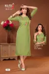 Havya By Deecee A Line Long Embroidery Kurtis Catalog